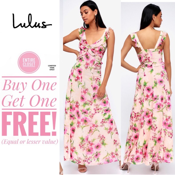 Lulus Dresses & Skirts - NWT Lulus Floral Maxi Flowy Dress